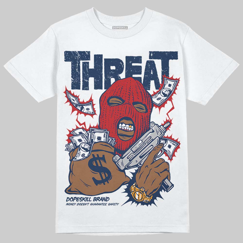 Summit White Navy 4s superstreetwear T-Shirt Under Threat Graphic