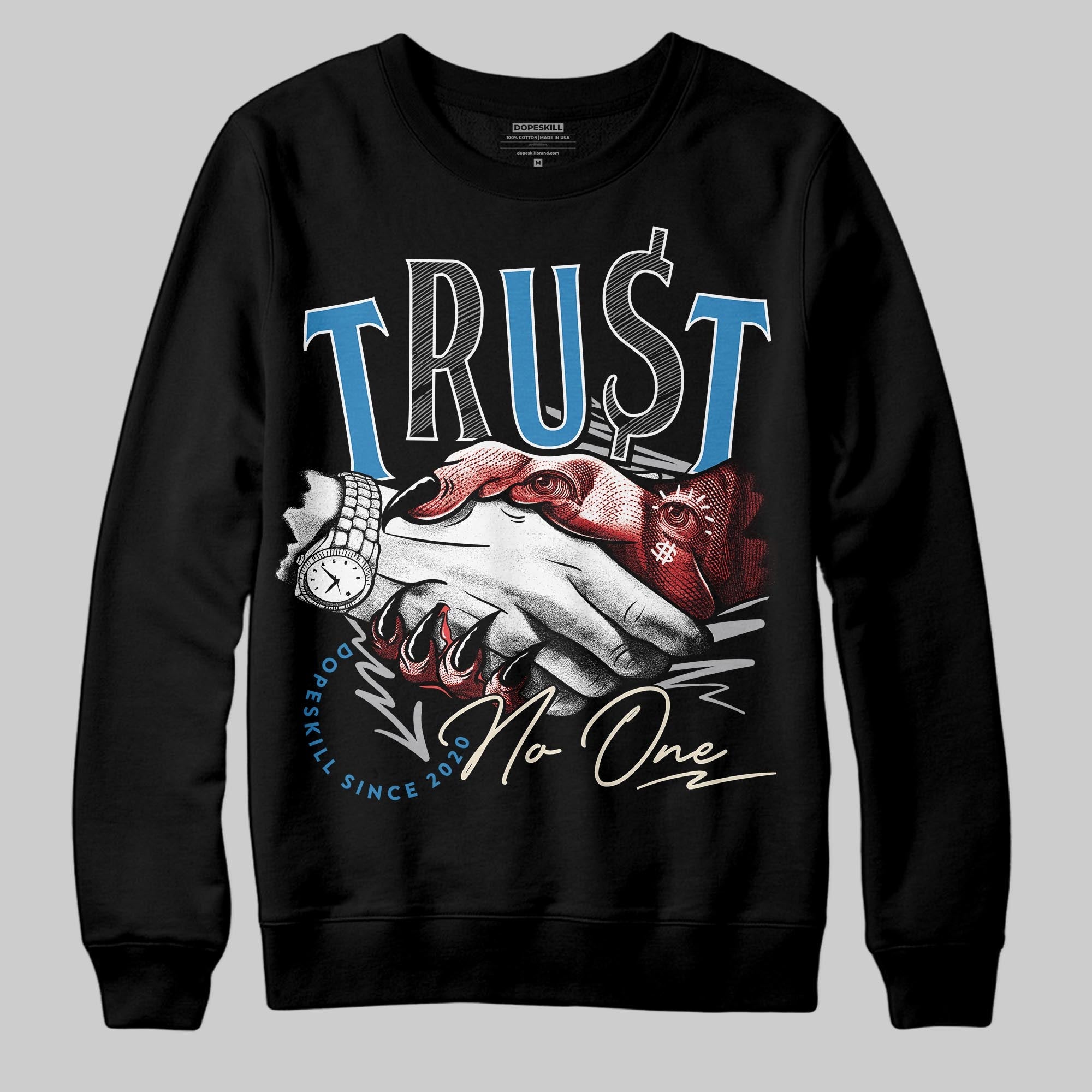 Rare Air 3s superstreetwear Sweatshirt Trust No One Graphic