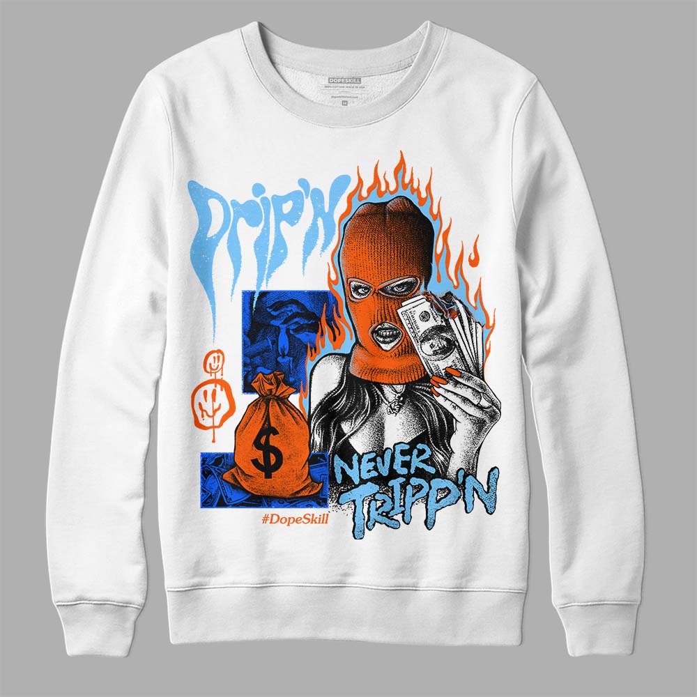 Dunk Futura University Blue superstreetwear Sweatshirt Drip'n Never Tripp'n Graphic
