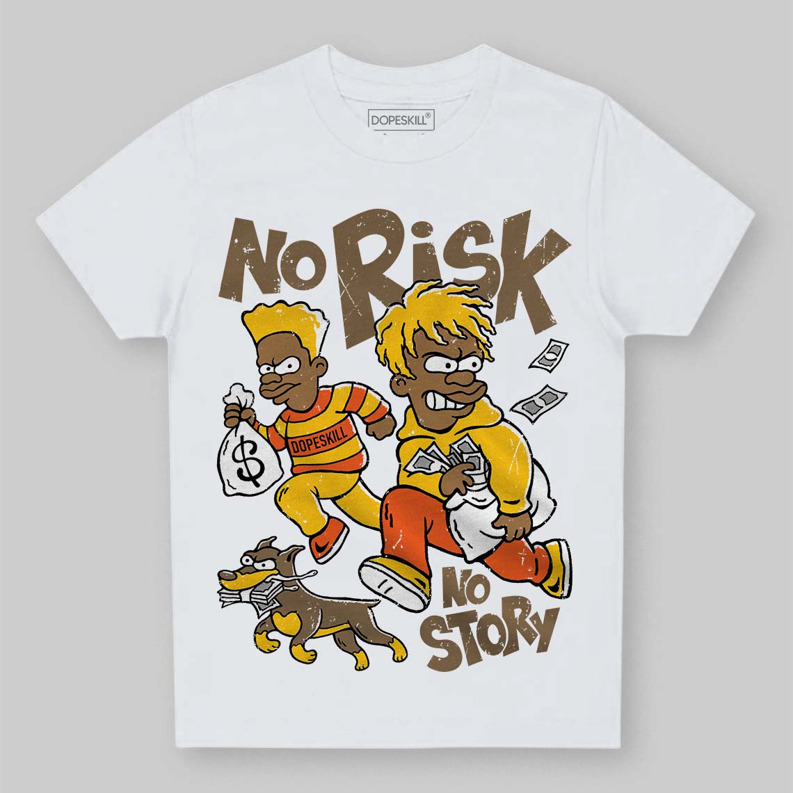 Yellow Collection superstreetwear Toddler Kids T-shirt No Risk No Story Graphic