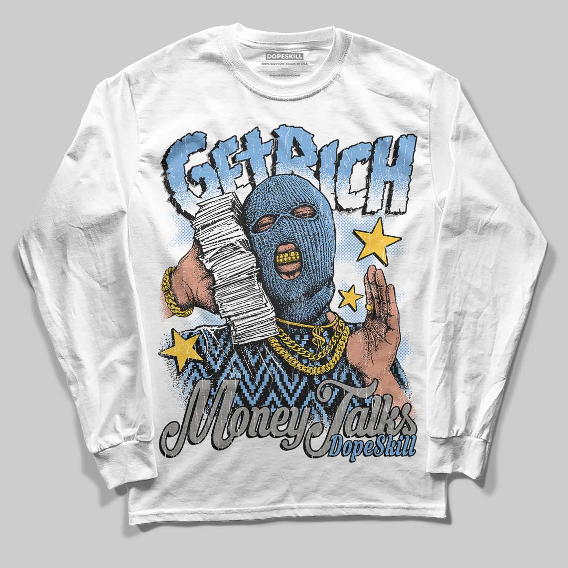 Melo 12s superstreetwear Long Sleeve T-Shirt Get Rich Graphic