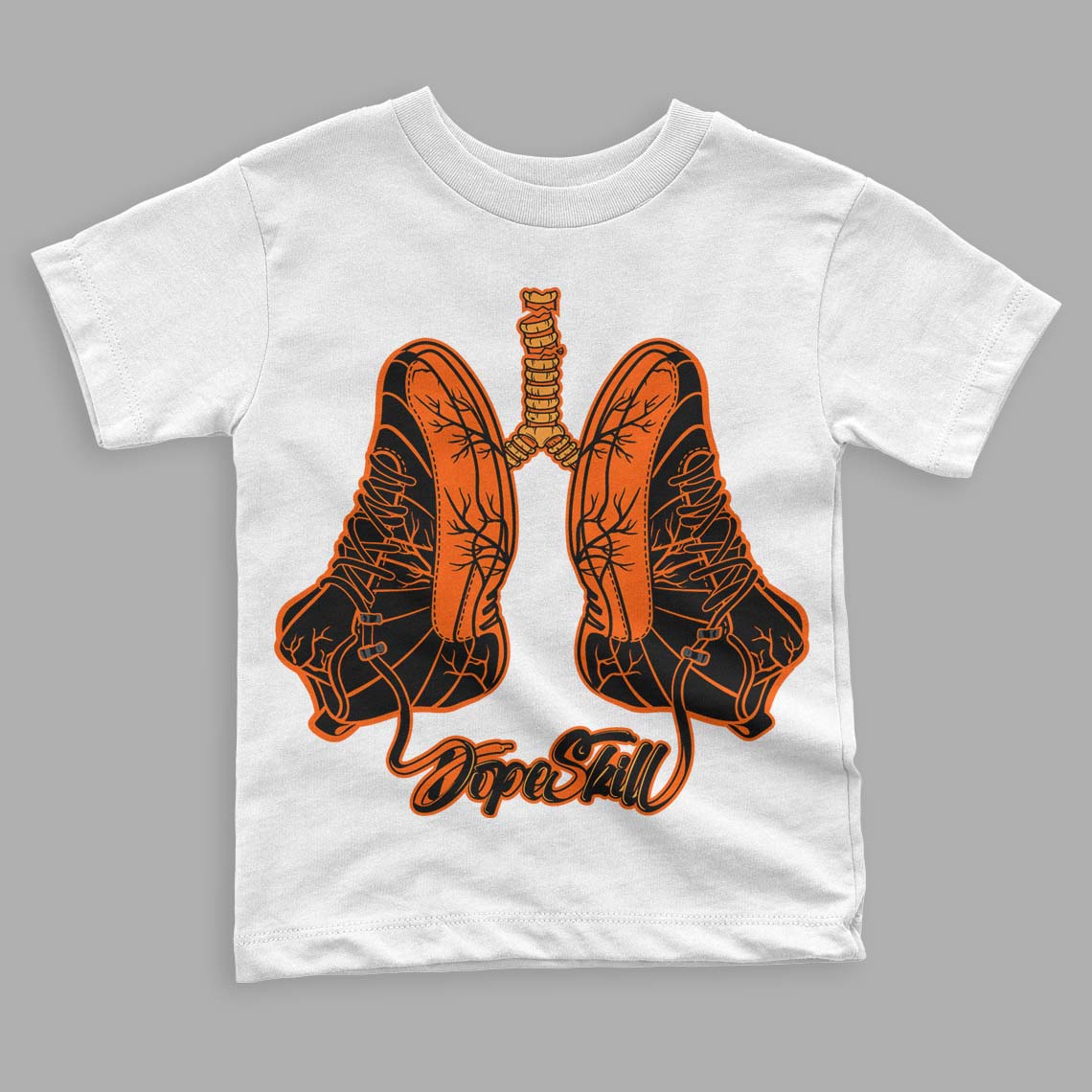 Brilliant Orange 12s superstreetwear Toddler Kids T-shirt Breathe Graphic