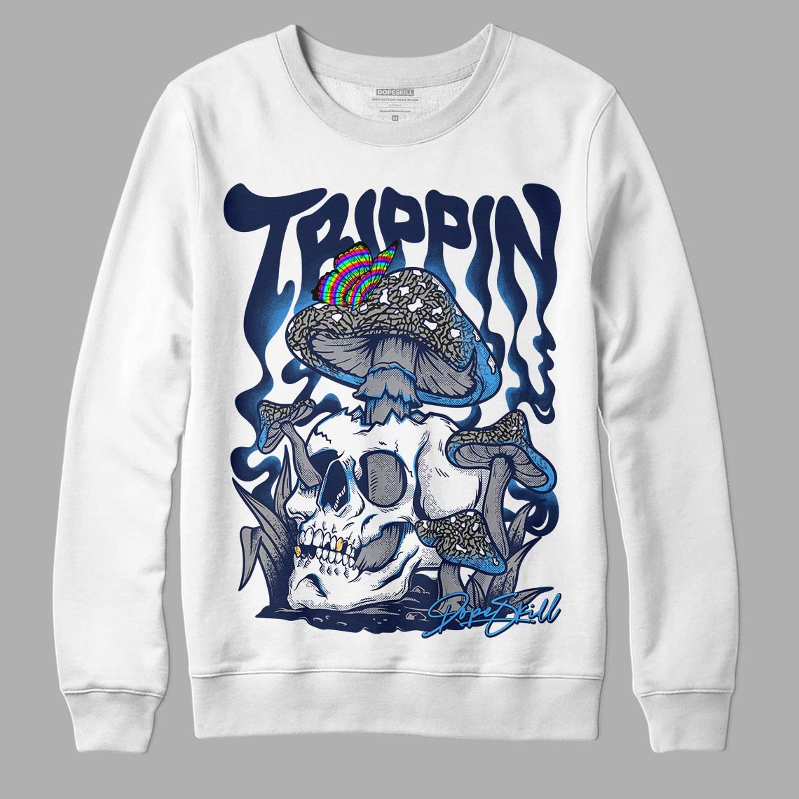 Midnight Navy 3s superstreetwear Sweatshirt Trippin Graphic