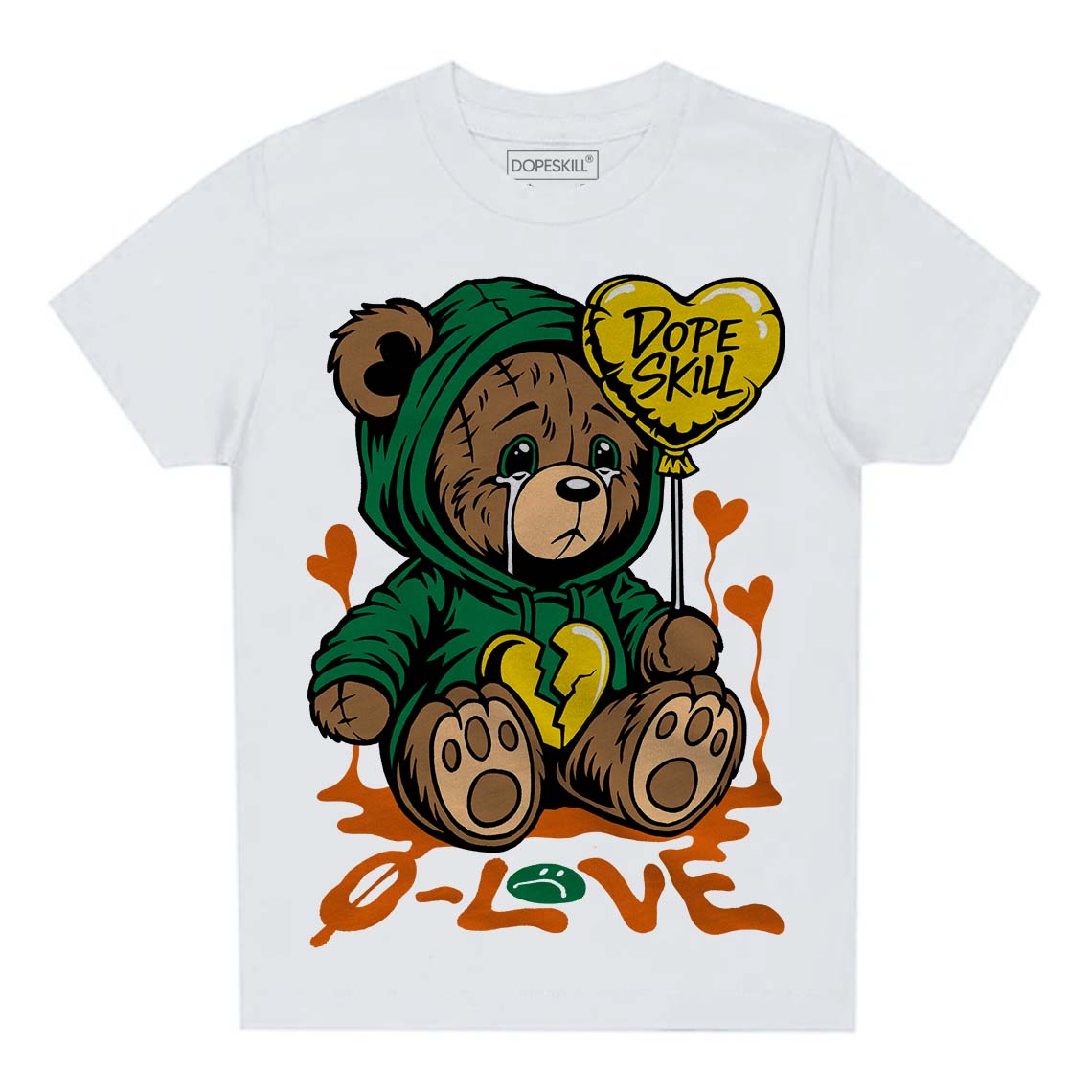 Green Collection superstreetwear Toddler Kids T-shirt Broken Bear Graphic