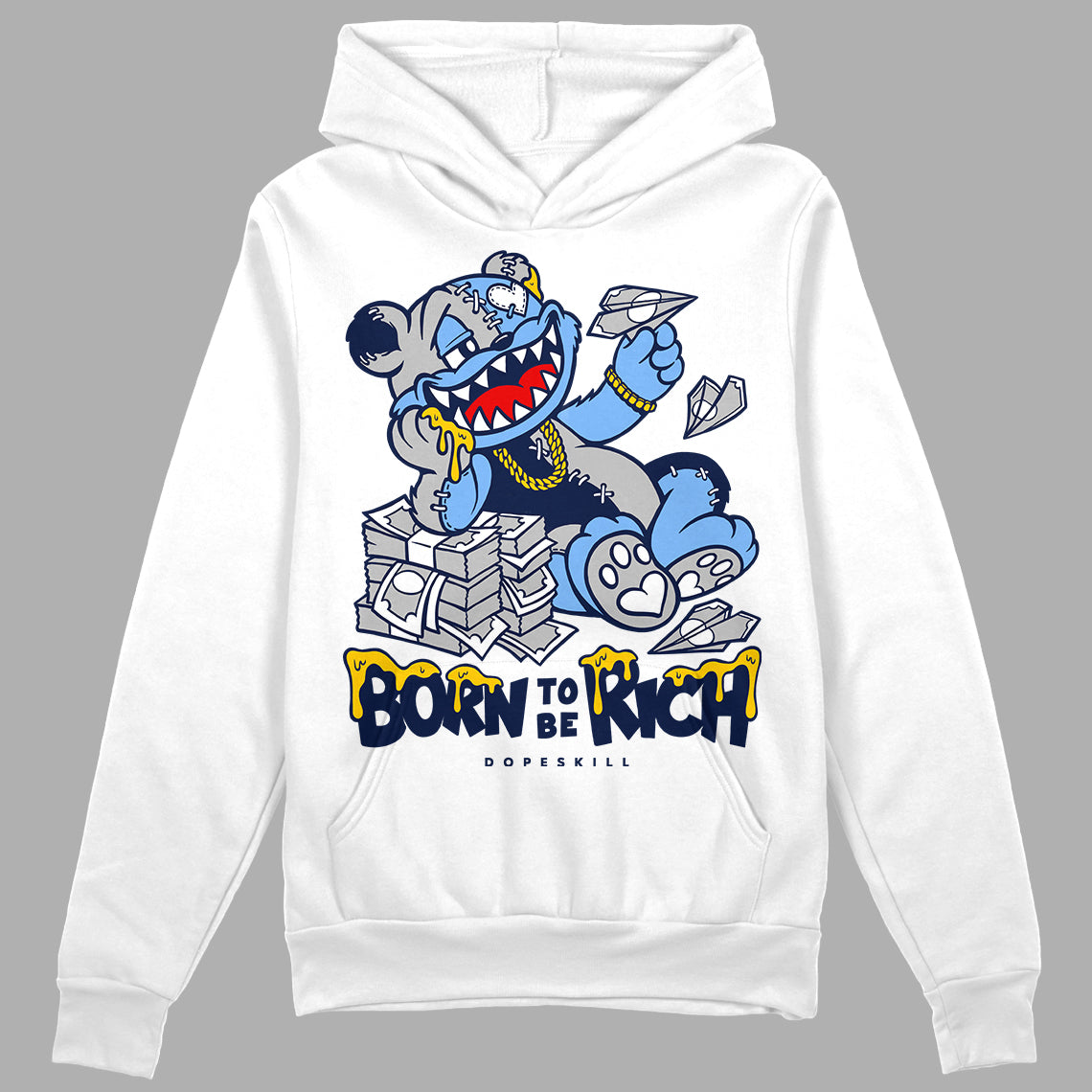 Midnight Navy 5s superstreetwear Hoodie Sweatshirt Born To Be Rich Graphic