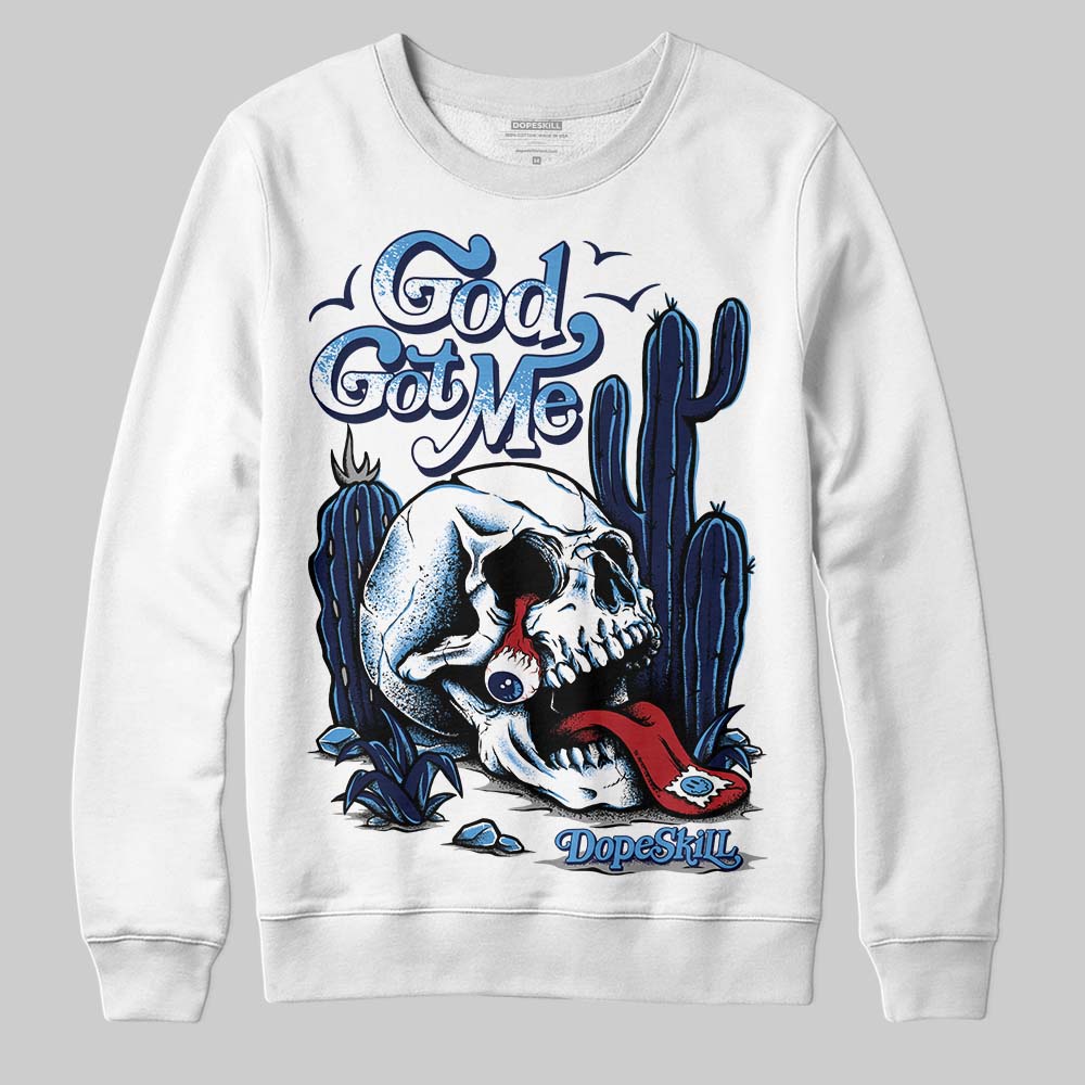 Midnight Navy 3s superstreetwear Sweatshirt God Got Me Graphic