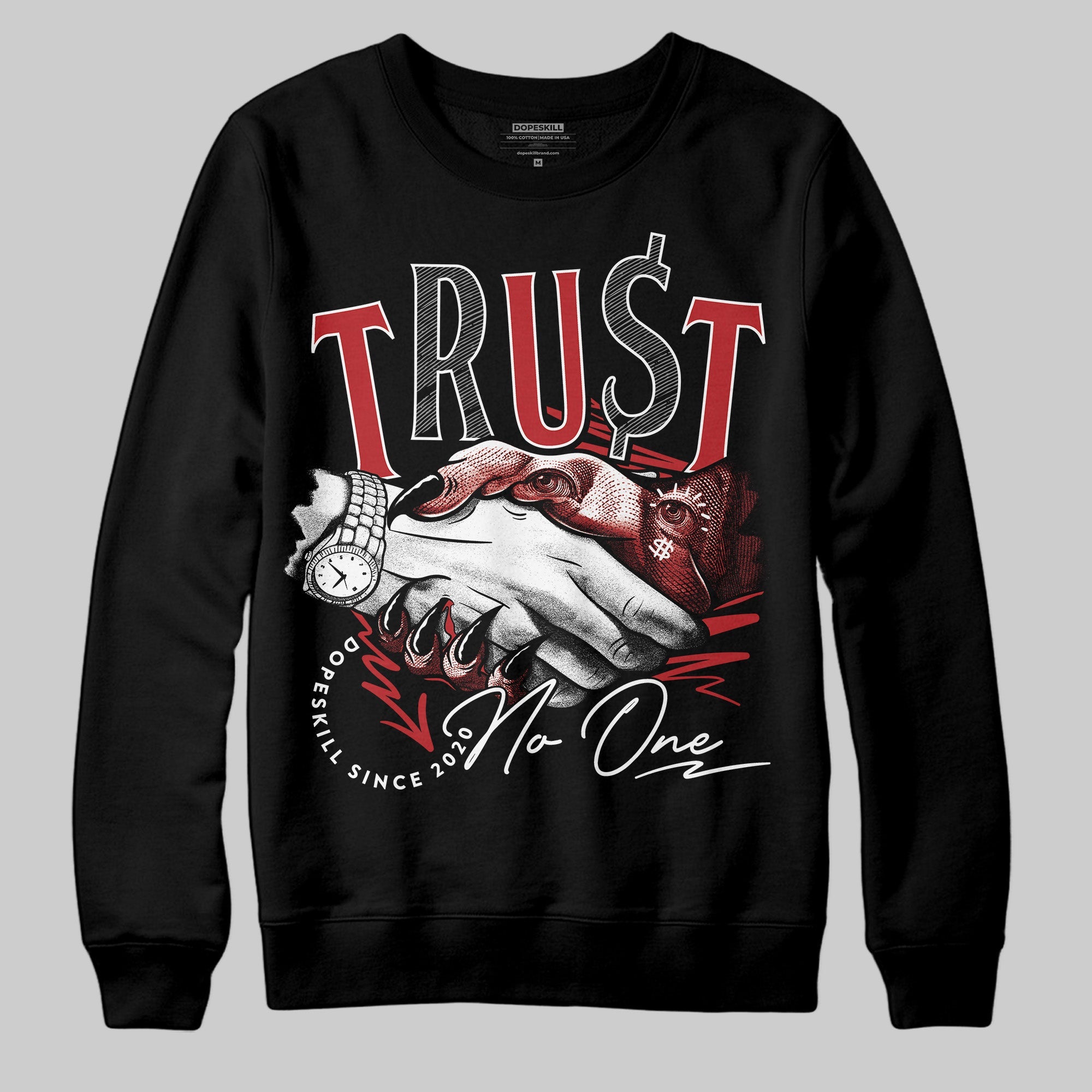 Flu Game 12s superstreetwear Sweatshirt Trust No One Graphic