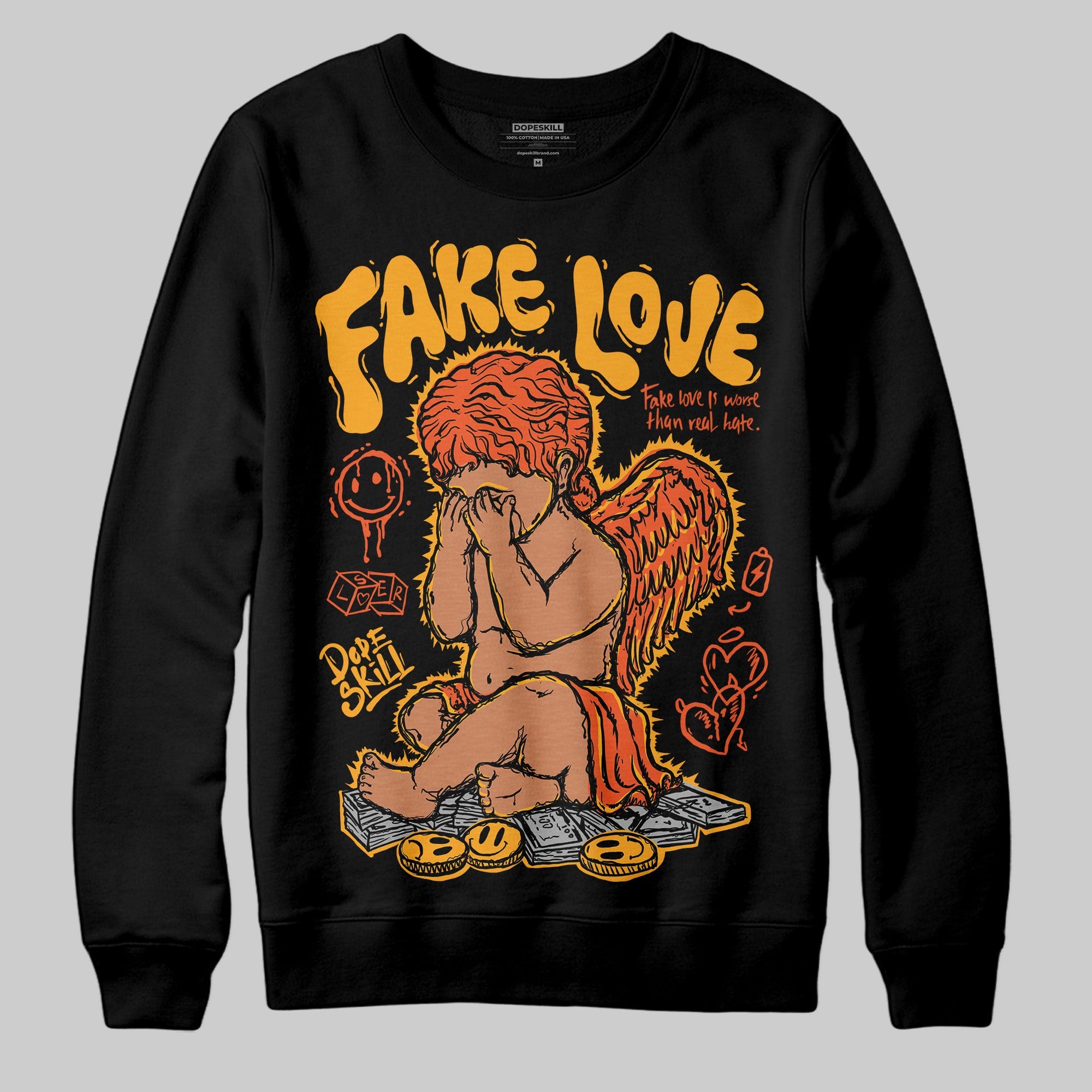 Black Taxi 12s superstreetwear Sweatshirt False Love Graphic