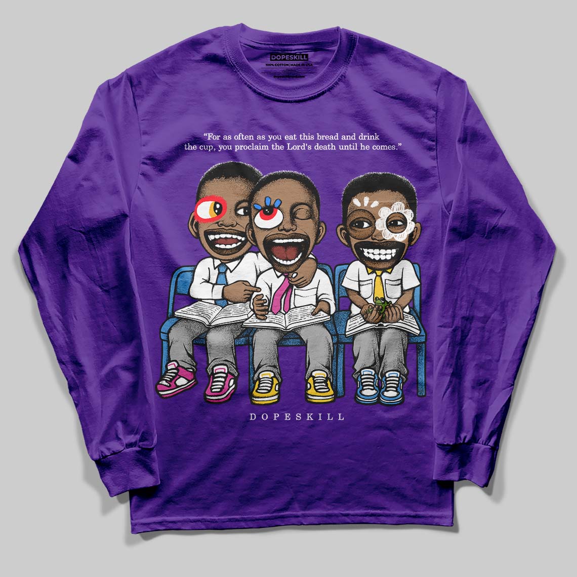 PURPLE Collection superstreetwear Long Sleeve T-Shirt First Sunday Graphic