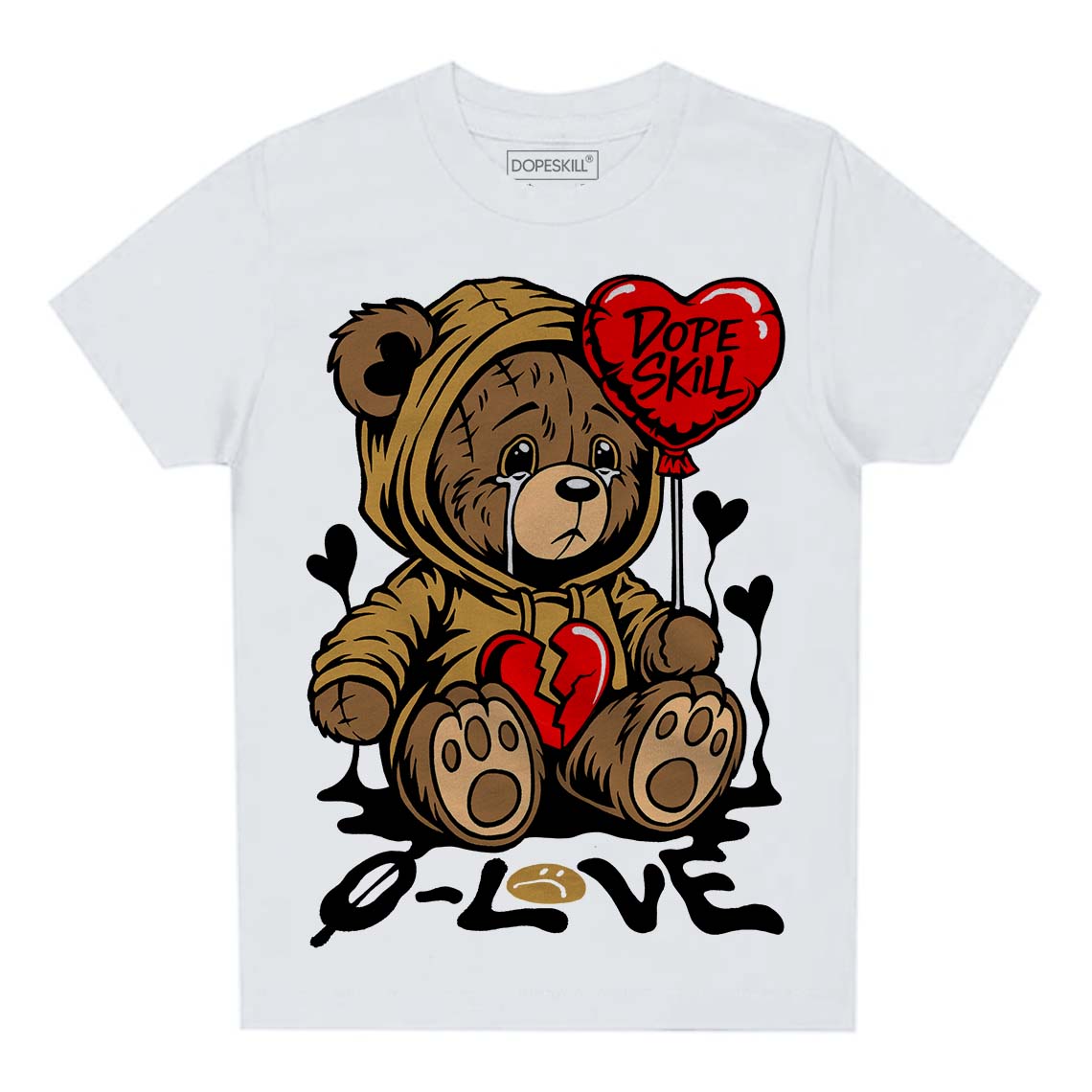 Gratitude 11s superstreetwear Toddler Kids T-shirt Broken Bear Graphic