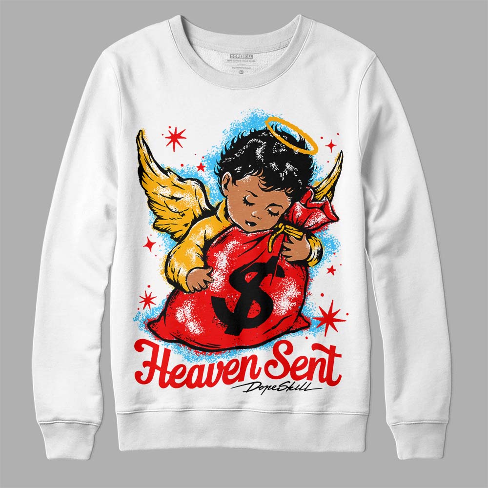Red Collection superstreetwear Sweatshirt Heaven Sent Graphic