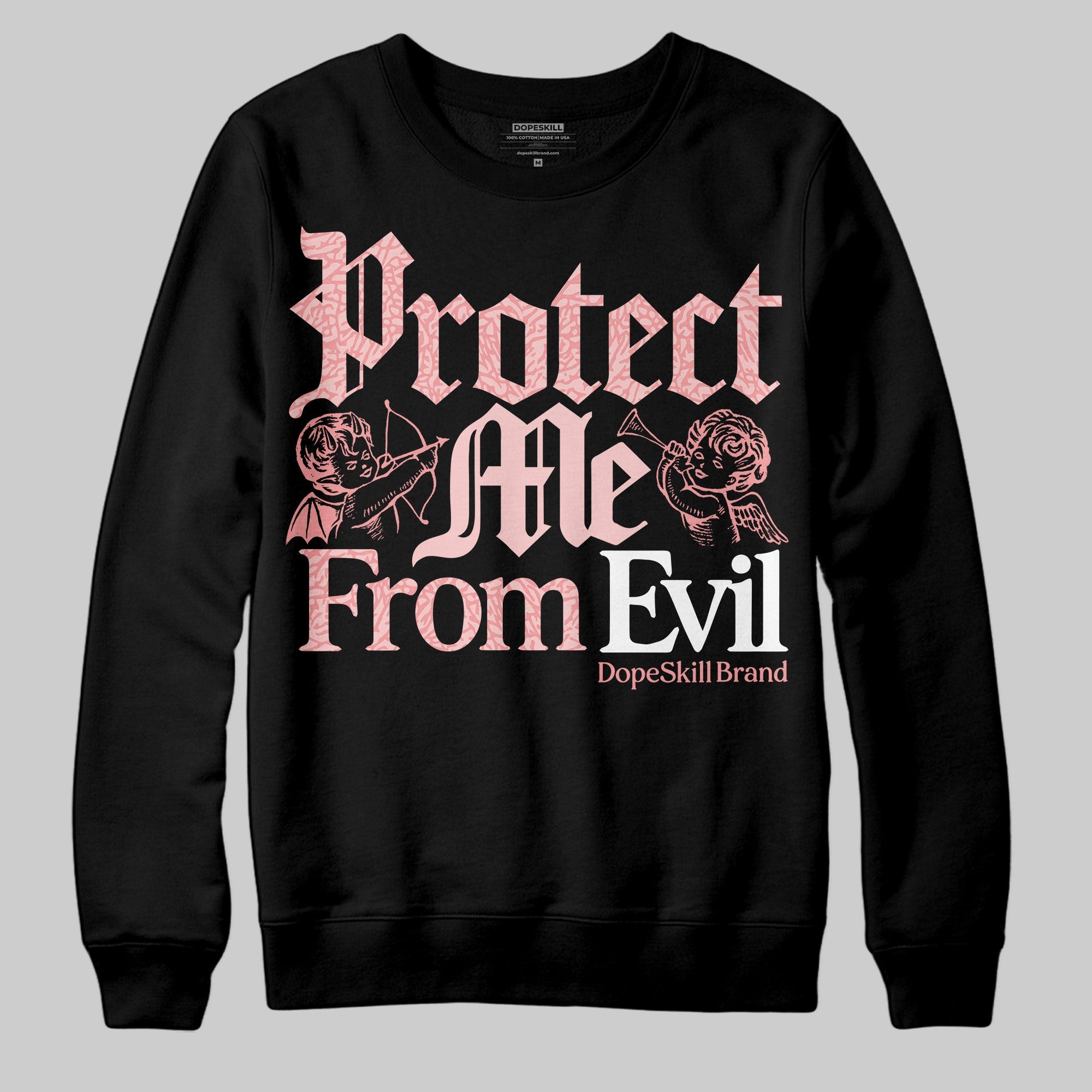 VALENTINE'S Day 3s superstreetwear Sweatshirt Protect Me From Evil Graphic