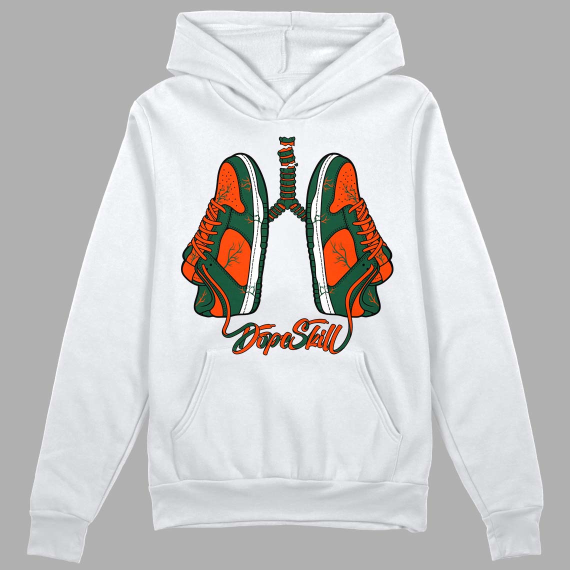 Dunk Low Team Dark Green Orange superstreetwear Hoodie Sweatshirt Breathe Graphic