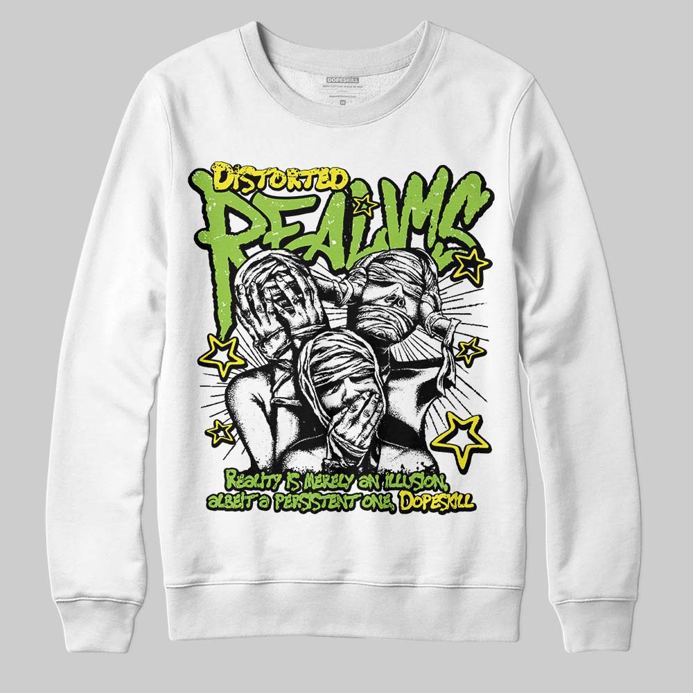 Neon Green Collection superstreetwear Sweatshirt Distorted Realms Graphic