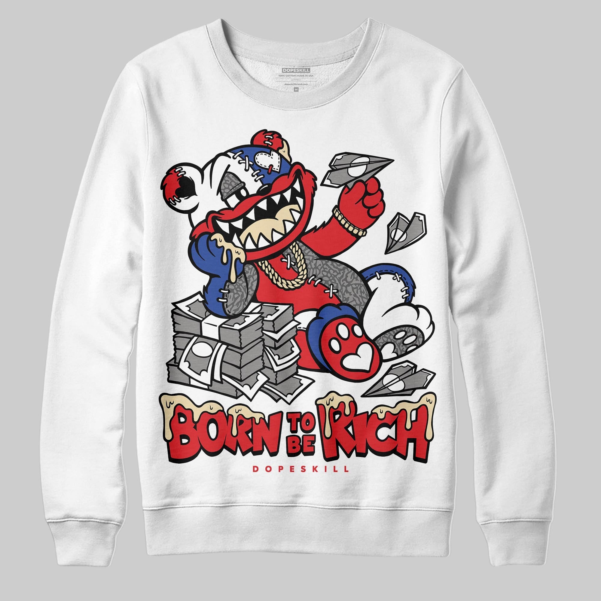 Seoul 2.0 3s superstreetwear Sweatshirt Born To Be Rich Graphic
