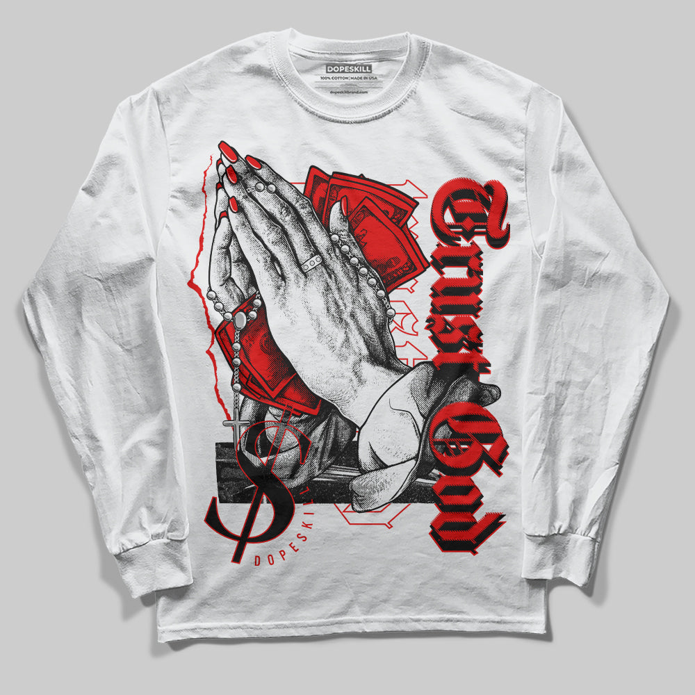 Cherry 12s superstreetwear Long Sleeve T-Shirt Trust God Graphic