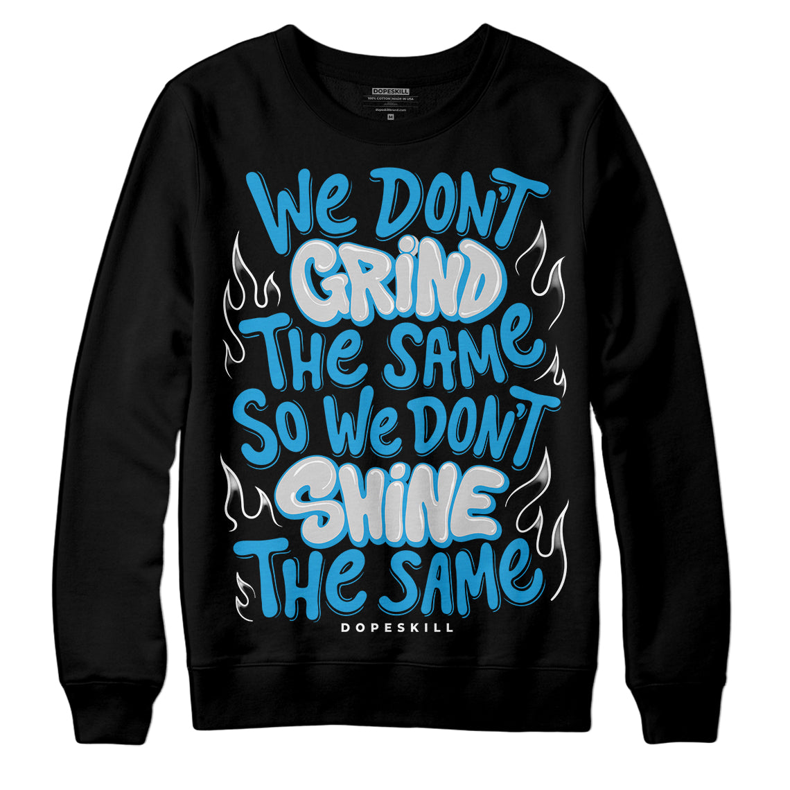 Military Blue 4s superstreetwear Sweatshirt Grind Shine Graphic