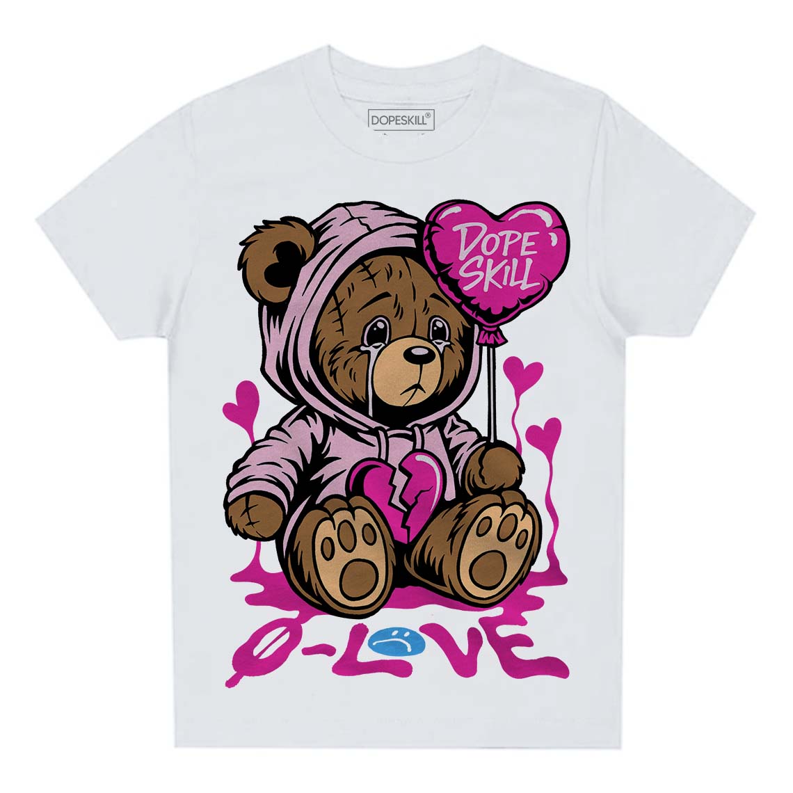 Triple Pink Dunk superstreetwear Toddler Kids T-shirt Broken Bear Graphic