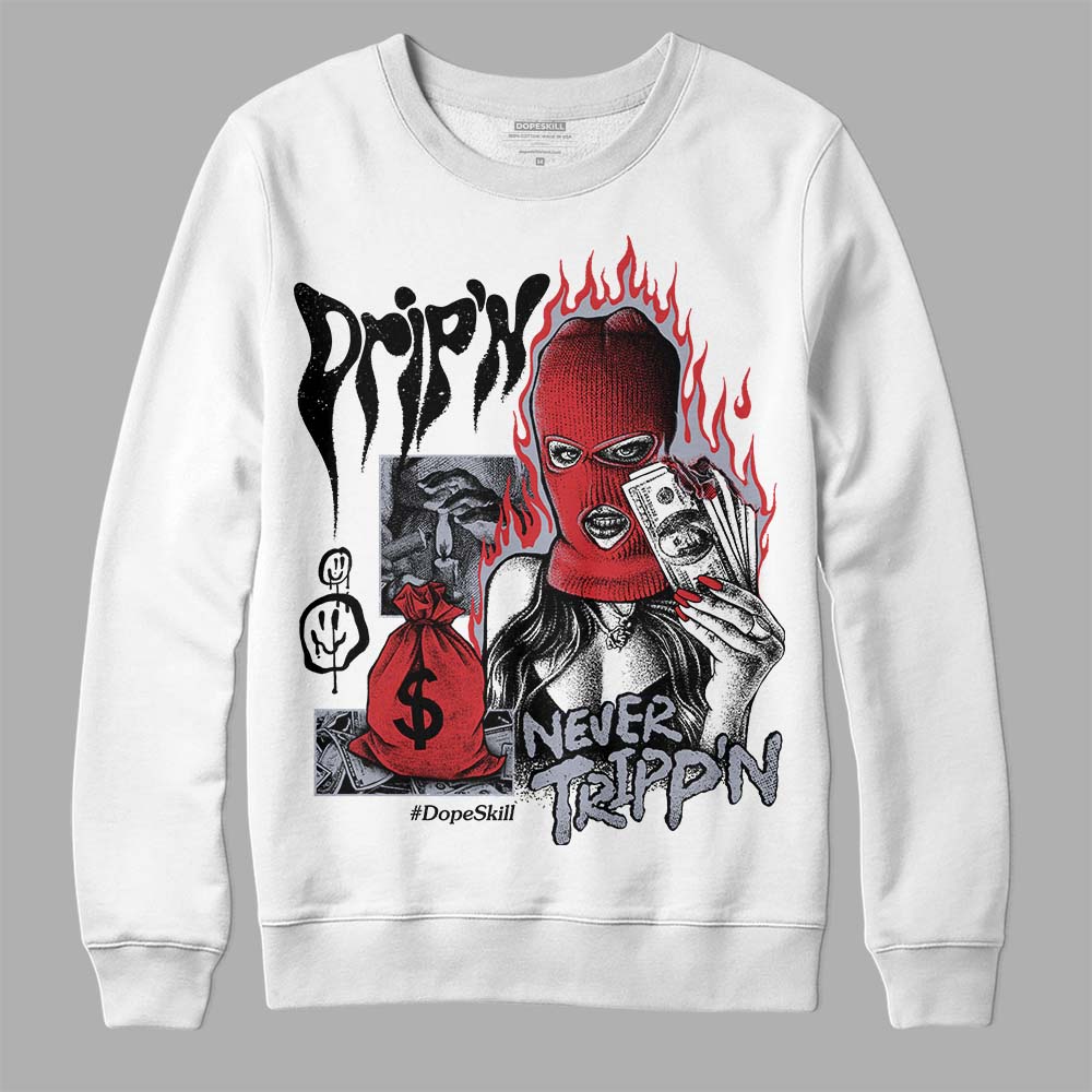 Bred Reimagined 4s superstreetwear Sweatshirt Drip'n Never Tripp'n Graphic