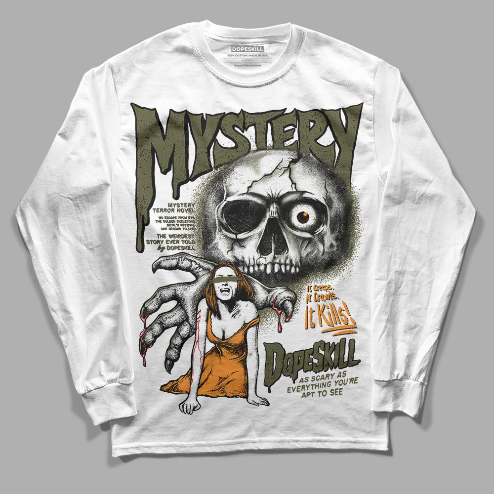 Olive 5s superstreetwear Long Sleeve T-Shirt Mystery Ghostly Grasp Graphic