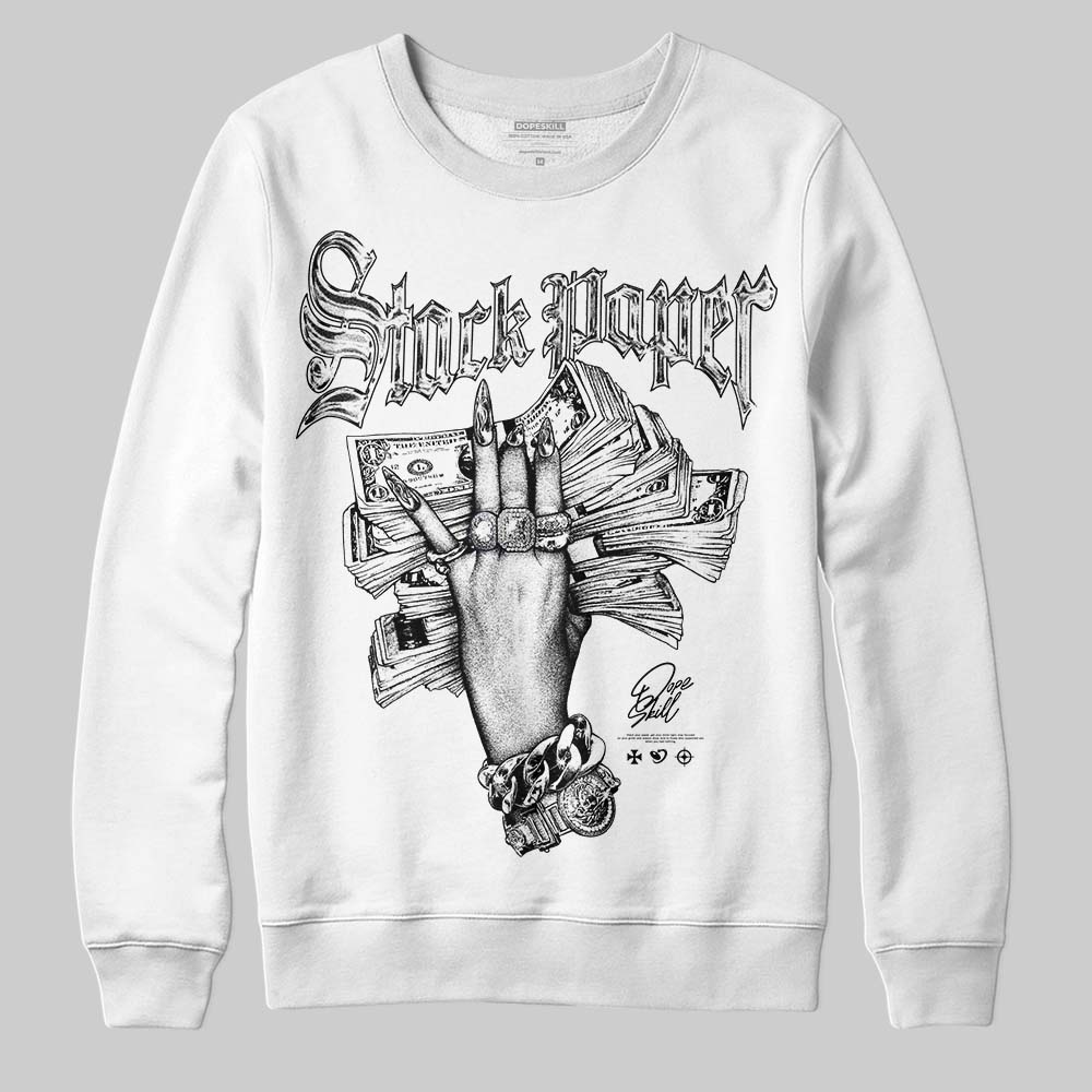 Black and White Collection superstreetwear Sweatshirt Stack Paper Graphic