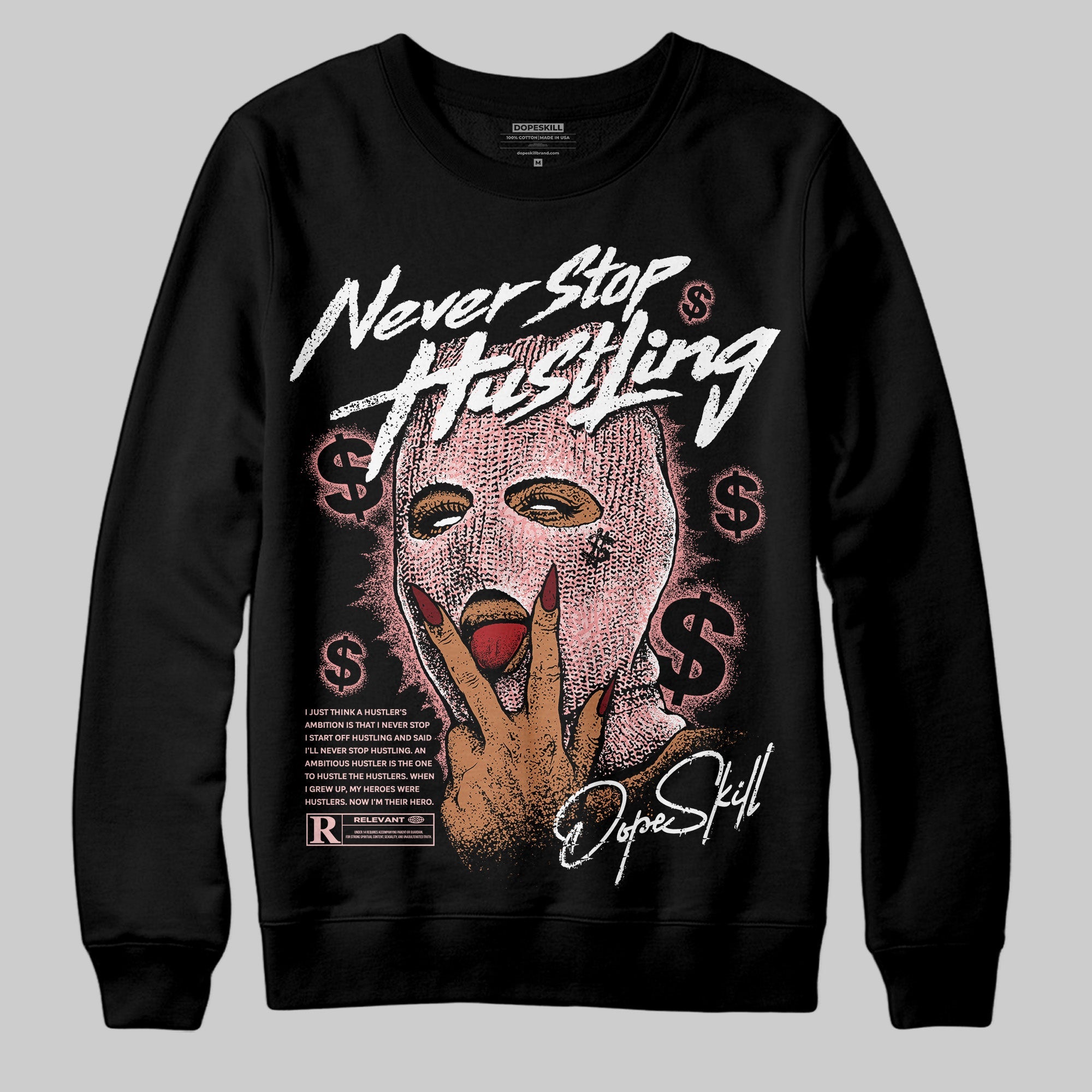 VALENTINE'S Day 3s superstreetwear Sweatshirt Never Stop Hustling Graphic