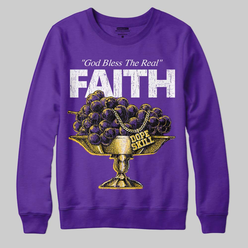 Grape 5s superstreetwear Sweatshirt Faith Graphic