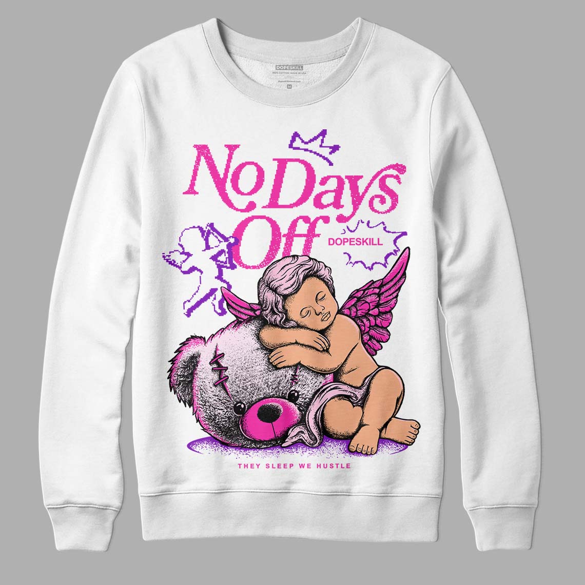 Triple Pink Dunk Low superstreetwear Sweatshirt New No Days Off Graphic