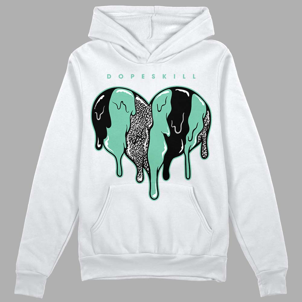 Green Glow 3s superstreetwear Hoodie Sweatshirt Slime Drip Heart Graphic