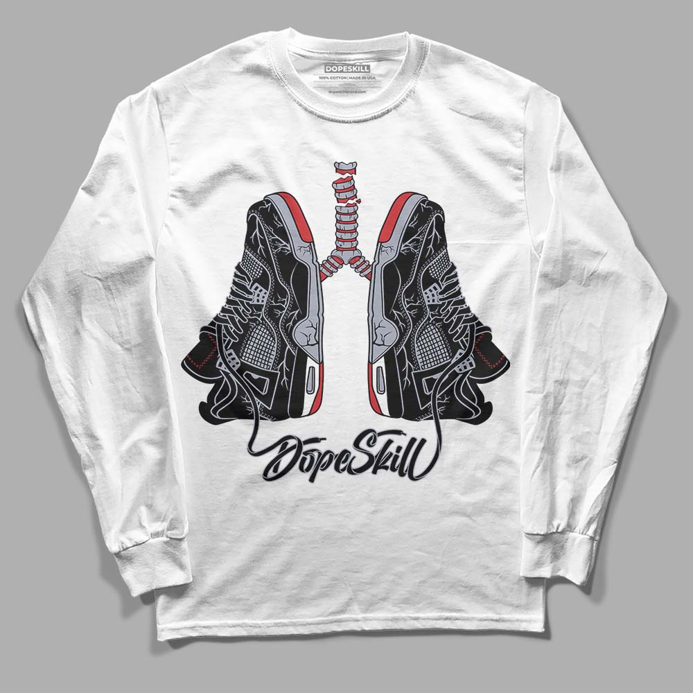 Bred Reimagined 4s superstreetwear Long Sleeve T-Shirt Breathe Graphic