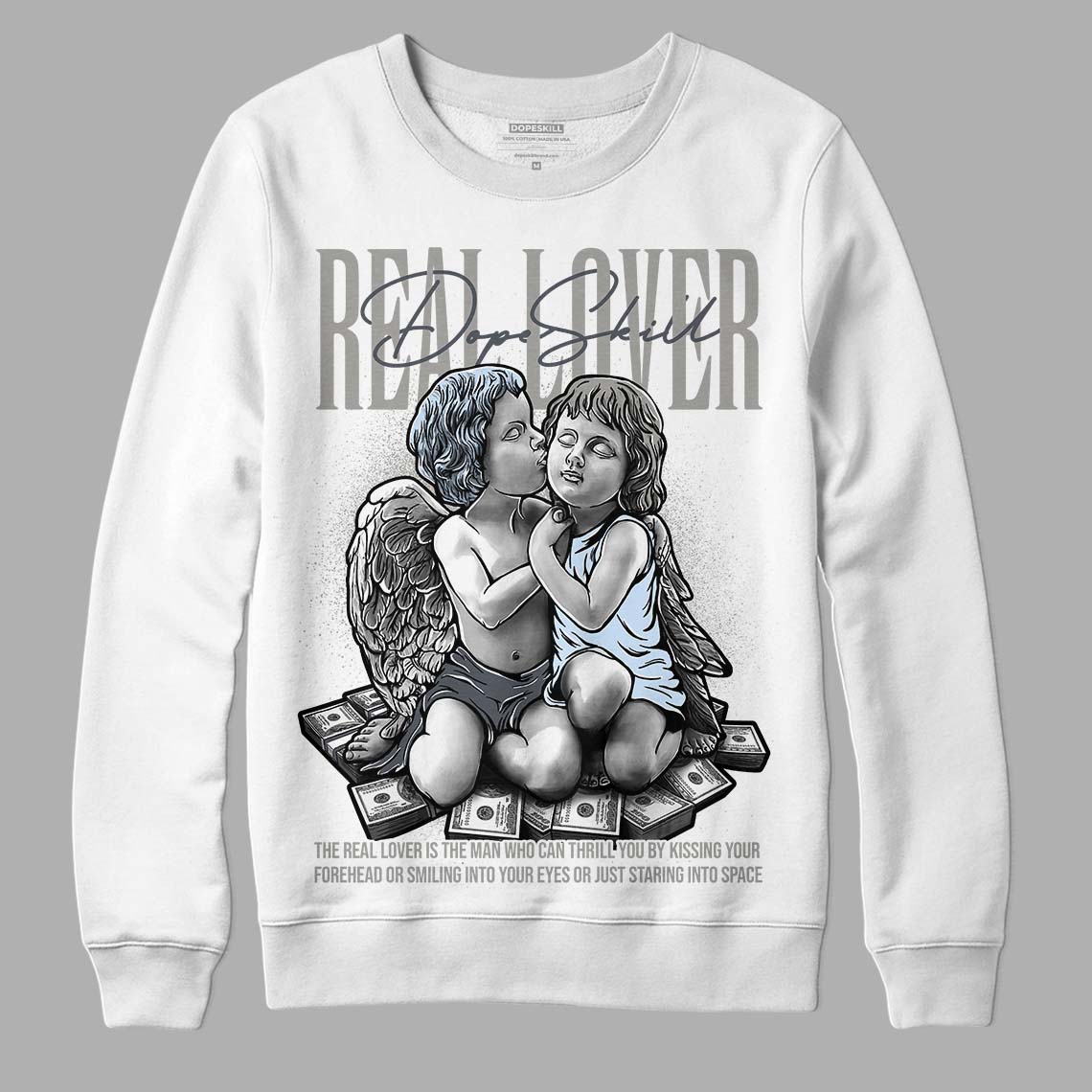 Cool Grey 6s superstreetwear Sweatshirt Real Lover Graphic
