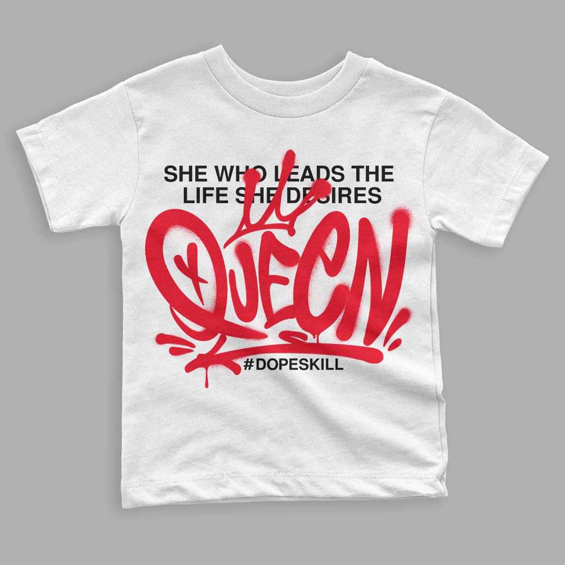 Red Thunder 4s superstreetwear Toddler Kids T-shirt Queen Graphic