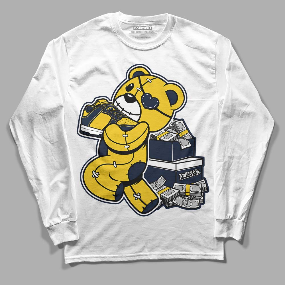 Michigan Dunks superstreetwear Long Sleeve T-Shirt Bear Steals Sneaker Graphic