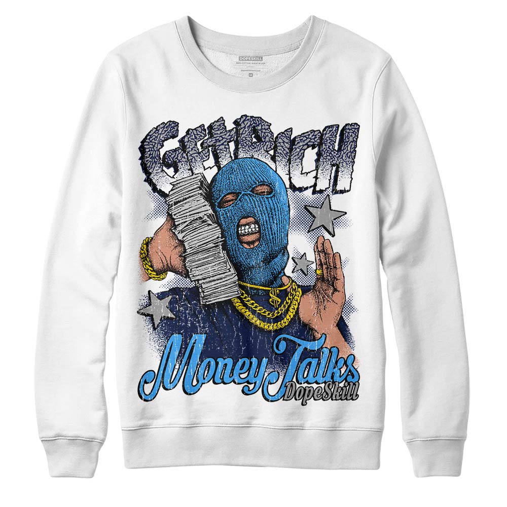 AJ Spizike White Obsidian superstreetwear Sweatshirt Get Rich Graphic