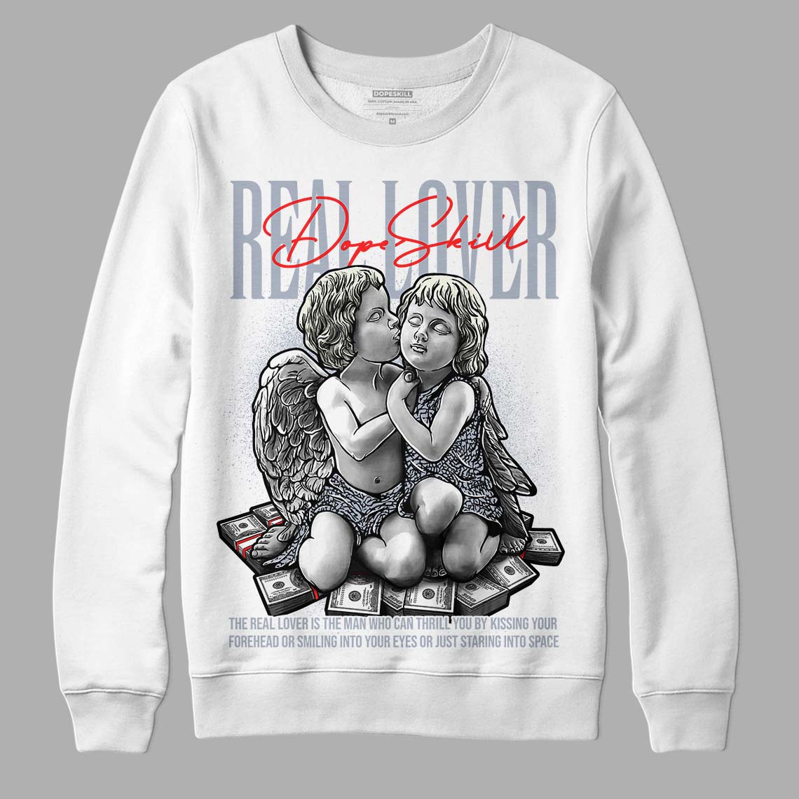 White Cement Reimagined 3s superstreetwear Sweatshirt Real Lover Graphic