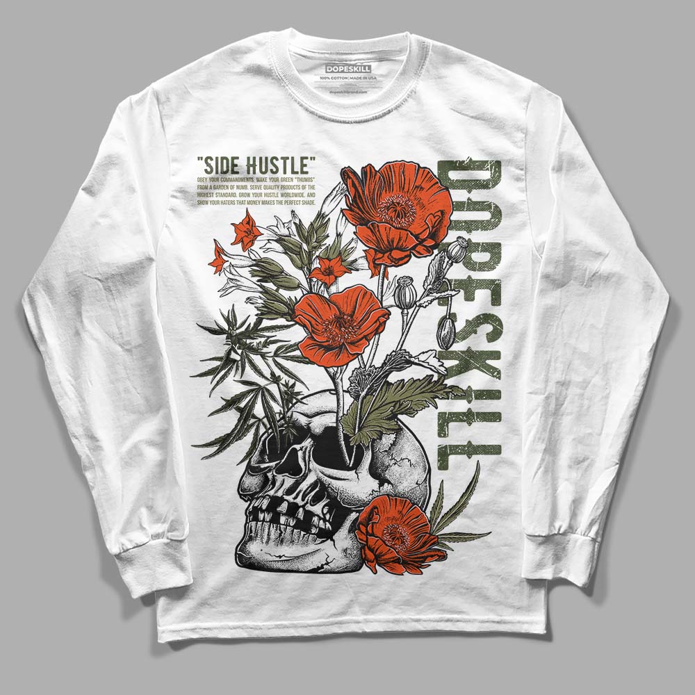 Olive Collection superstreetwear Long Sleeve T-Shirt Side Hustle Graphic