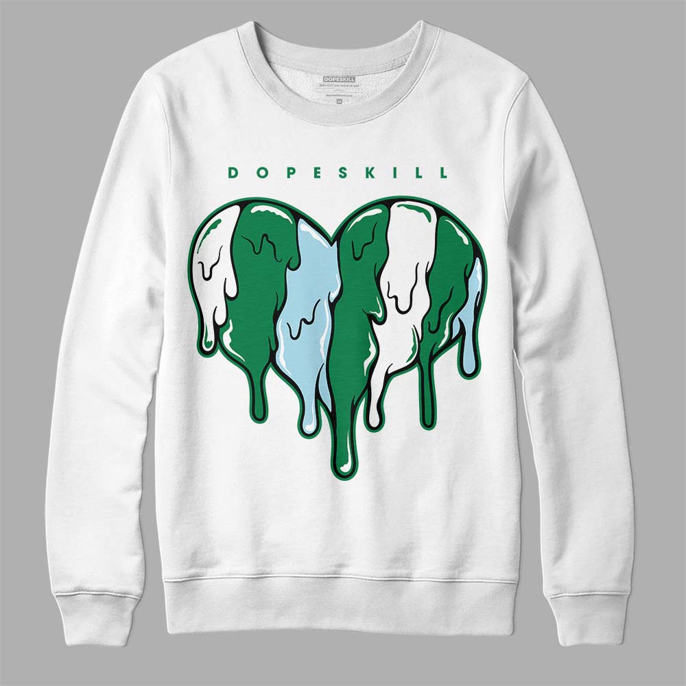 Lucky Green 5s superstreetwear Sweatshirt Slime Drip Heart Graphic