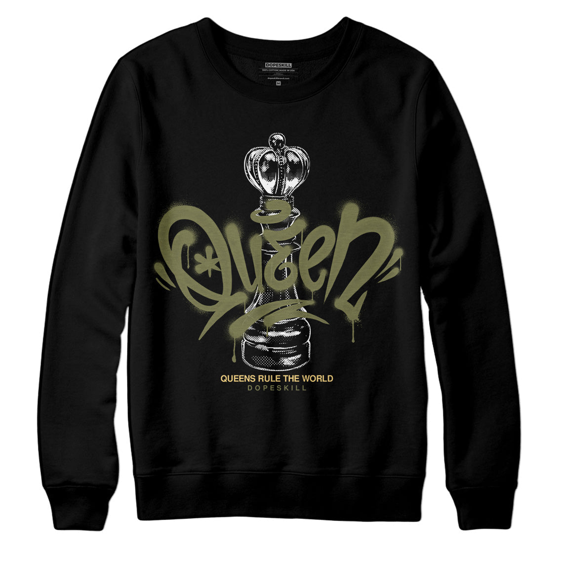 Craft Olive 4s superstreetwear Sweatshirt Queen Chess Graphic