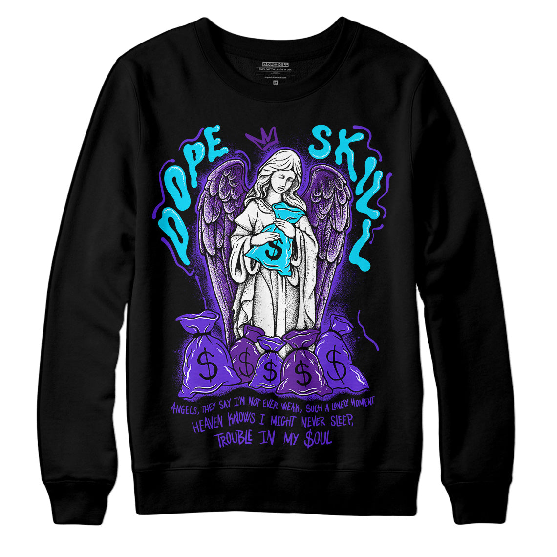 Aqua 6s superstreetwear Sweatshirt Angels Graphic