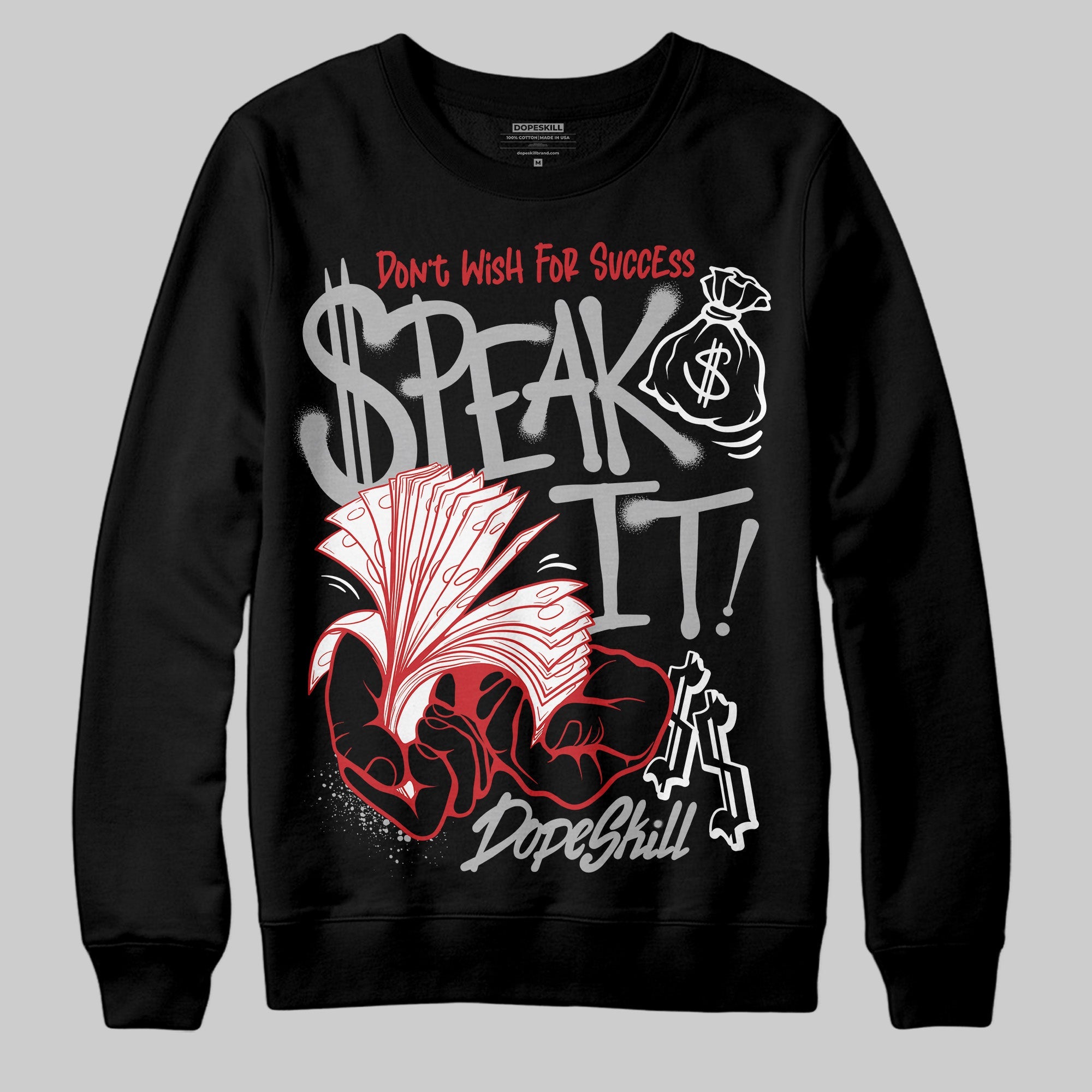 Black Cement 3s superstreetwear Sweatshirt Speak It Graphic