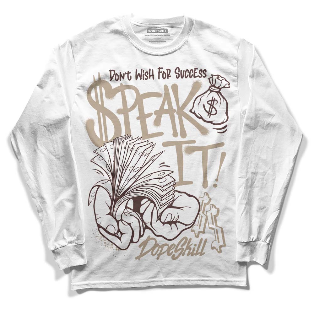Latte 1s superstreetwear Long Sleeve T-Shirt Speak It Graphic