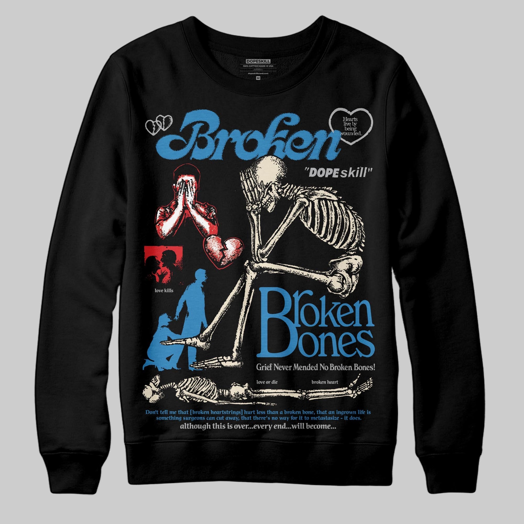 Rare Air 3s superstreetwear Sweatshirt Broken Bones Graphic