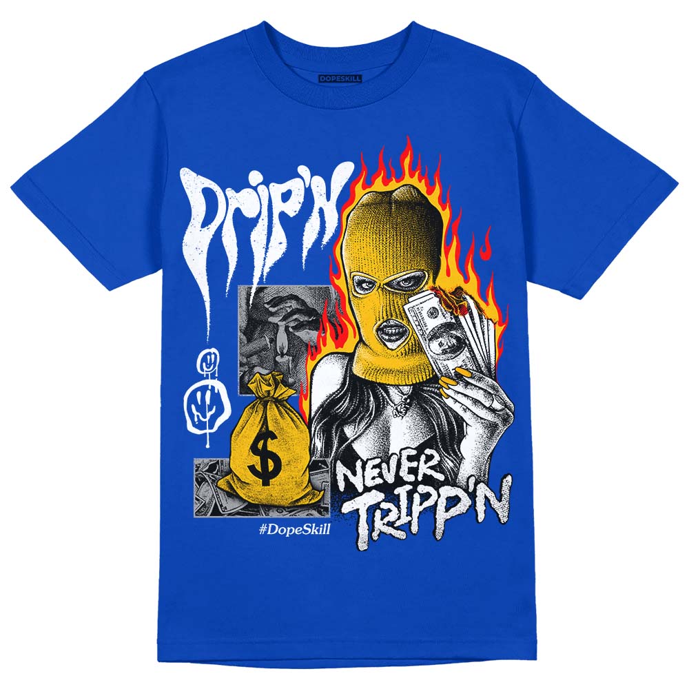 Royal Blue Collection superstreetwear Royal Blue T-shirt Drip'n Never Tripp'n Graphic