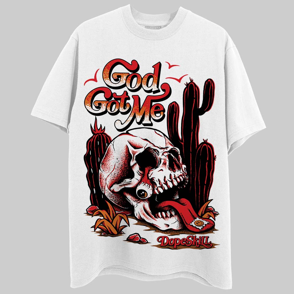 Red Cement 4S superstreetwear T-Shirt God Got Me Graphic