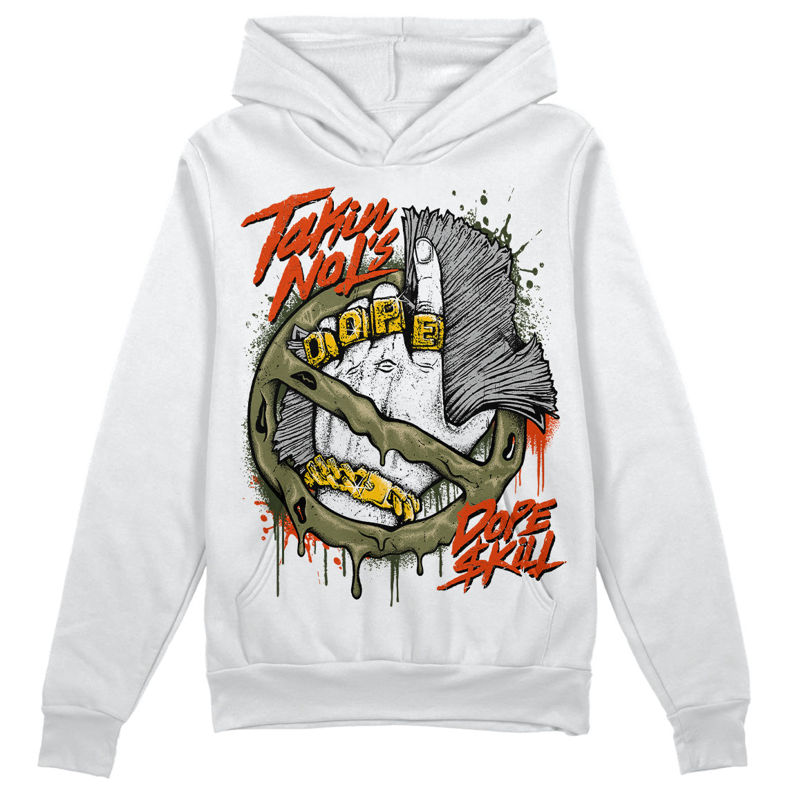 Olive Collection superstreetwear Hoodie Sweatshirt Takin No L's Graphic