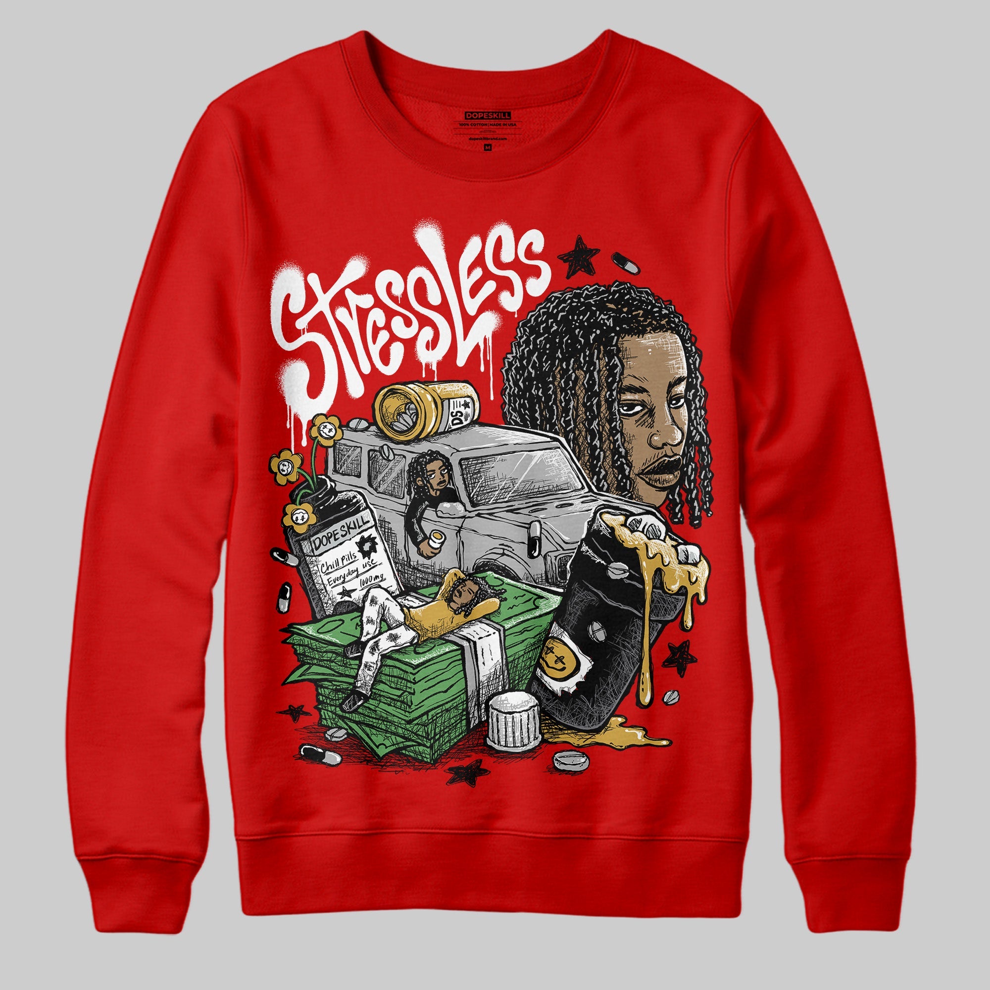 Bred Velvet 11s superstreetwear Red Sweatshirt Stressless Graphic