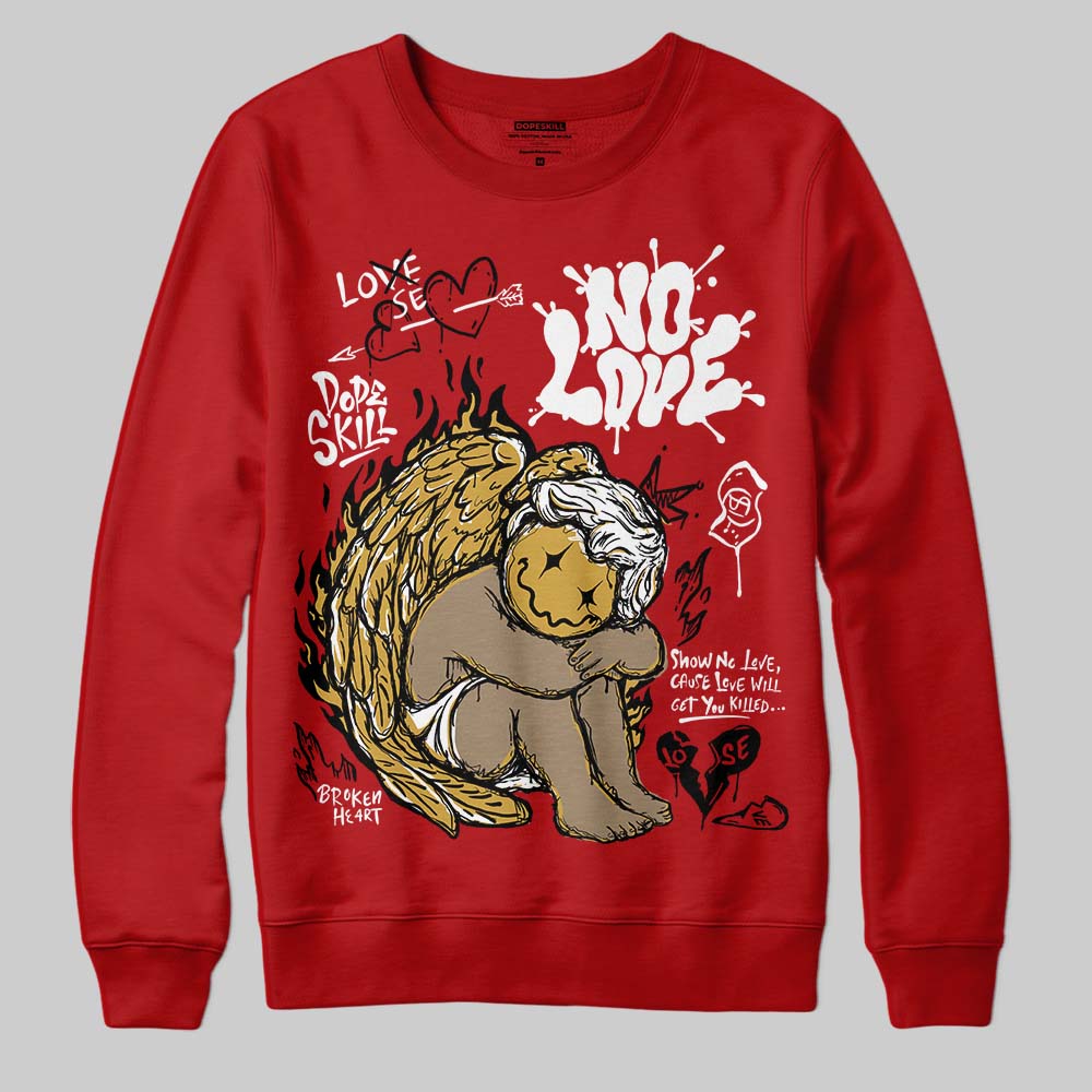 Red Collection superstreetwear Sweatshirt No Love Graphic