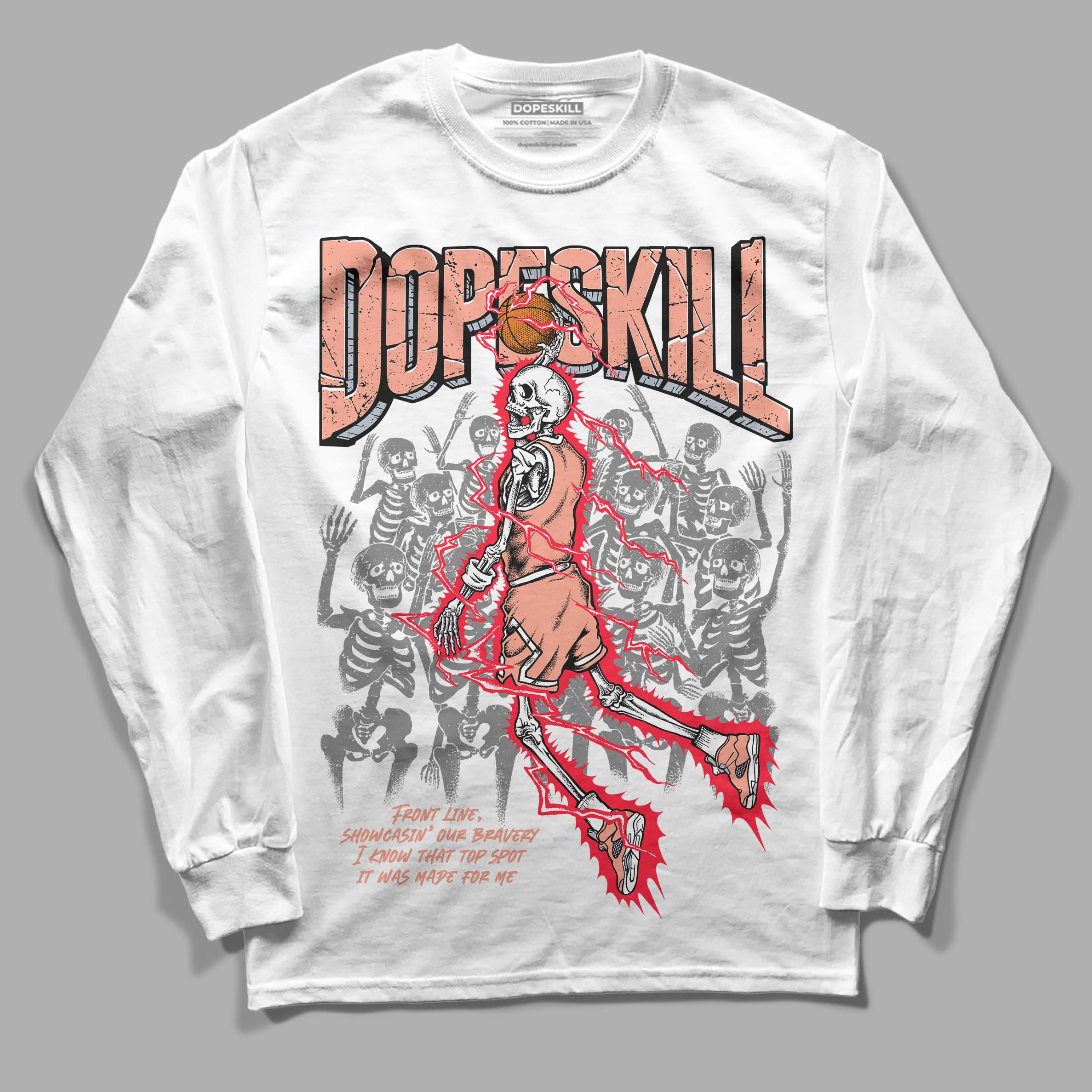 Crimson Bliss 5s superstreetwear Long Sleeve T-Shirt Thunder Dunk Graphic