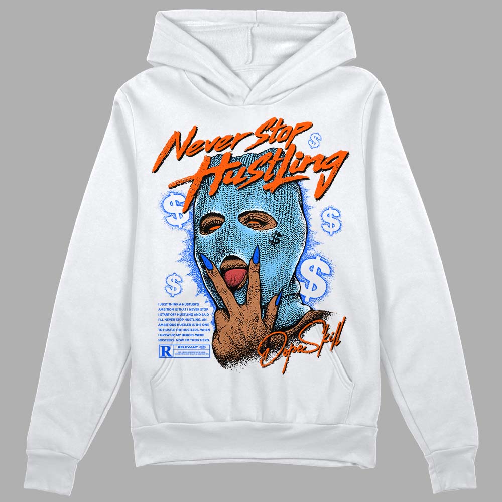 Dunk Futura University Blue superstreetwear Hoodie Sweatshirt Never Stop Hustling Graphic