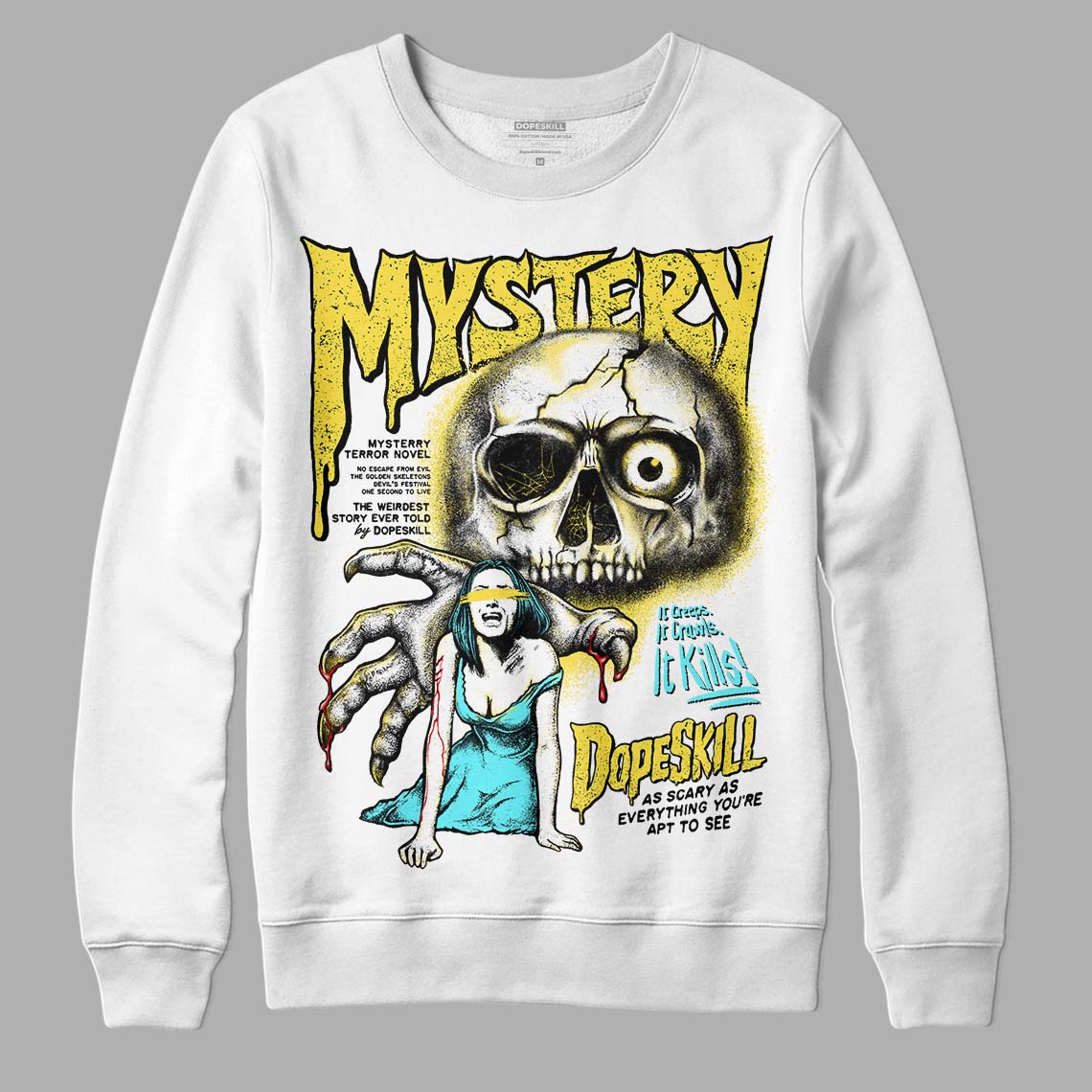 Aqua 5s superstreetwear Sweatshirt Mystery Ghostly Grasp Graphic